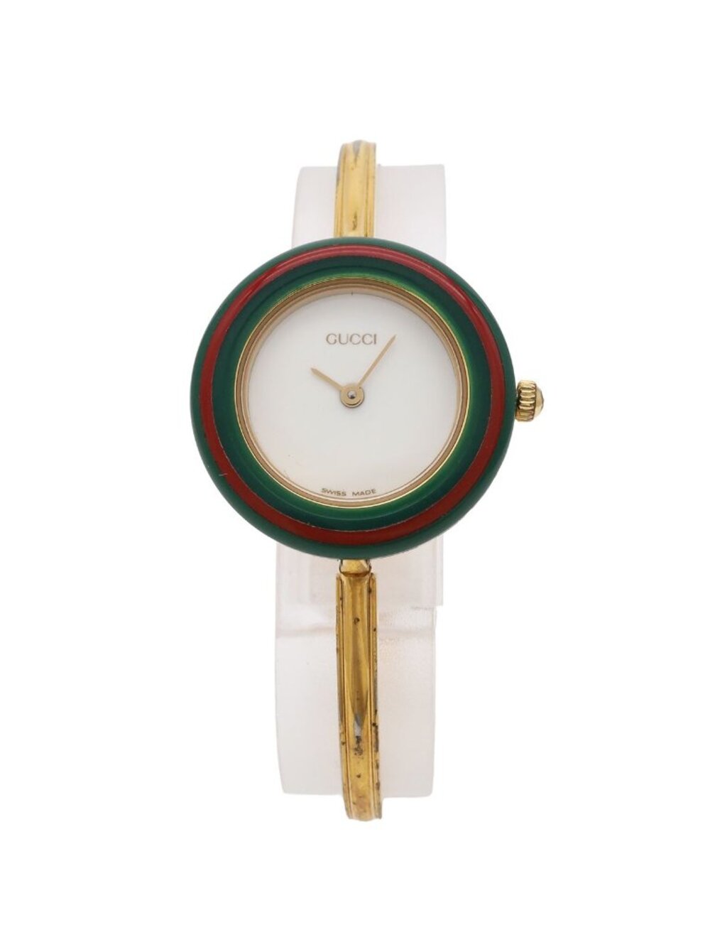 Gucci Change Bezel White Dial Quartz Watch